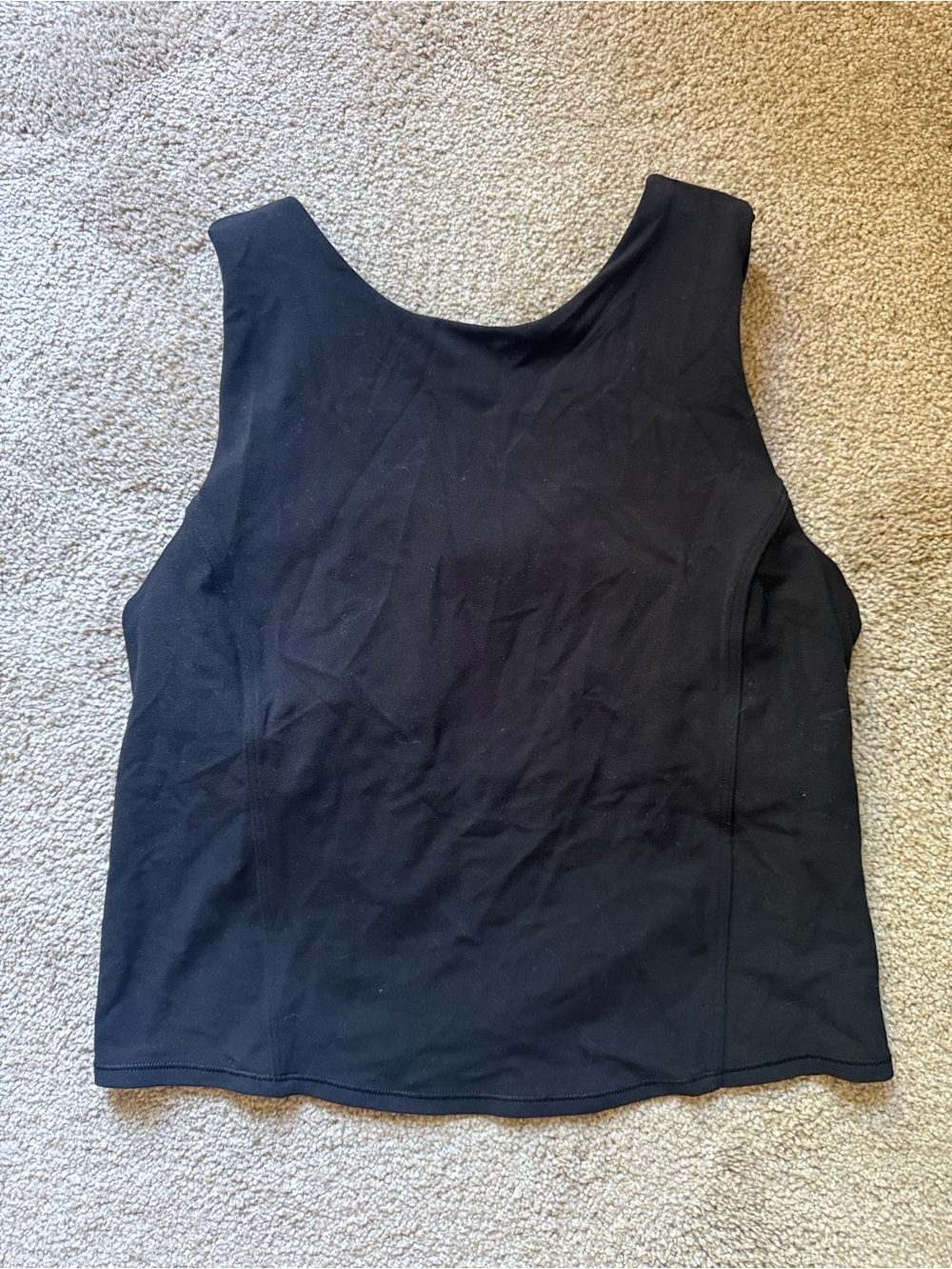 lululemon athletica Black Crop Tank